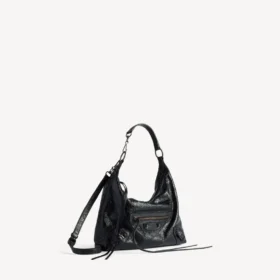 Dames Le City Hobo-tas, klein, in zwart