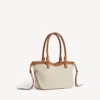 Dames Le City strandtas, klein, in beige/camel