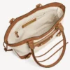 Dames Le City strandtas, klein, in beige/camel