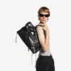 Dames Le City-tas medium in zwart