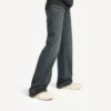 Dames-sneaker ‘Hamptons’ met medium versleten look in gebroken wit/rood