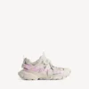 Dames-sneaker uit de Track Signature-collectie in beige/roze