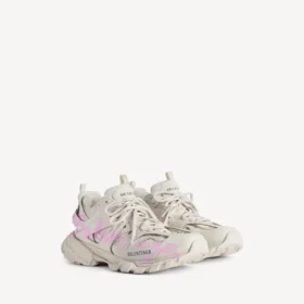 Dames-sneaker uit de Track Signature-collectie in beige/roze
