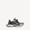 Dames Sneakers 3XL in zwart/zilver