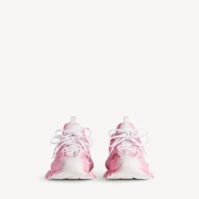 Dames-Sneakers met Track-logo in roze/wit