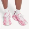 Dames-Sneakers met Track-logo in roze/wit