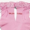 Dames sokken met strik in roze/rood