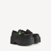 Dames Strike veterschoenen met bedeltjes in zwart/multicolor