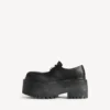 Dames Strike veterschoenen met bedeltjes in zwart/multicolor