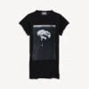 Dames-T-shirt ‘The Song of the Highest Tower’ in small-pasvorm, zwart