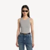 Dames-tanktop in grijs