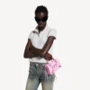 Dames tas Le City Bag Nano in sprankelend roze