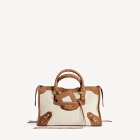 Dames tas ‘Le City’ klein in beige/camel