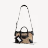 Dames tas ‘Le City’ klein in naturel/zwart