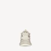 Dames-track-sneaker met gerecyclede zool in beige