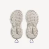 Dames-track-sneaker met veters in taupe/geel/paars/bruin/zwart