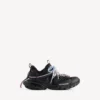 Dames Track-sneaker met veters in zwart/roze/blauw/beige