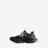 Dames Track-sneaker met veters in zwart/roze/blauw/beige