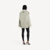 Dames-trenchcoat met dubbele rij knopen in lichtbeige