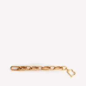 Damesarmband met schakels in glanzend goud