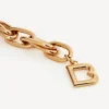 Damesarmband met schakels in glanzend goud