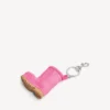 Damesbedeltje/sleutelhanger mini Alaska-laarsje in roze