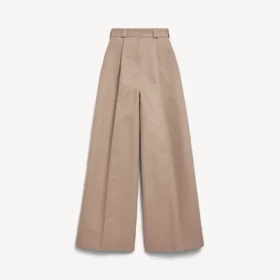 Damesbroeken met hoge taille in de kleur ‘dune’