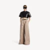 Damesbroeken met hoge taille in de kleur ‘dune’