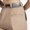 Damesbroeken met hoge taille in de kleur ‘dune’