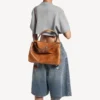 Dameshandtas Rodeo medium in tan cowboy