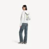 Dameshoodie met ritssluiting en normale pasvorm van Salon de Couture  in wit