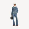 Damesjas met Hourglass-figuur in donkerblauw