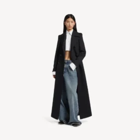 Damesjeans met laag kruis en baggy pasvorm in vuil vintage blauw