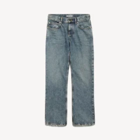 Damesjeans met normale pasvorm in vuil vintageblauw