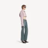 Damesjeans met normale pasvorm in vuil vintageblauw