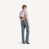 Damesjeans met normale pasvorm in vuil vintageblauw
