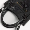 De City-draagtas voor dames met telefoonhouder in zwart