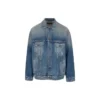 Denimjas met embleempatch op de rug “Blue” 697781TBP484455