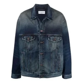 Denimjas met geborduurd logo “Blue” 671889TJW754021