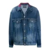 Denimjas met logo op de hals “Blauw” 571324TCW032340