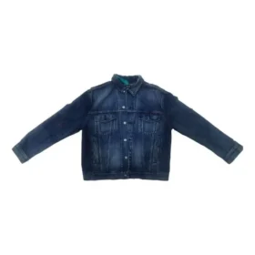 Denimjas met logo op de rug “Blue” 557351TBP484009