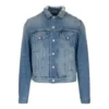 Denimjas met logo op de rug “Blue Green” 606170TDW144065
