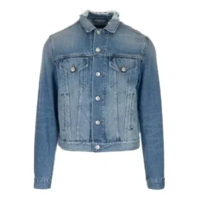 Denimjas met logo op de rug “Blue Green” 606170TDW144065