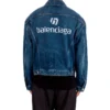 Denimjas met ruime pasvorm “Blue” 643398TJW214254