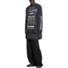 Diy Metal T-shirt met lange mouwen en medium pasvorm “Black White” 699191TPVO31569