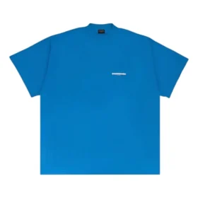 Doorgestreept oversized T-shirt “Blue” 712398TMVJ64024