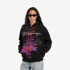 Droomhoodie met rits voor dames in zwart