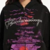 Droomhoodie met rits voor dames in zwart