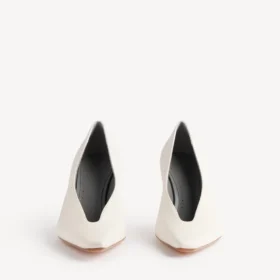 Duchesse-pumps voor dames in sneeuwwit