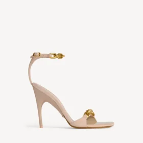 Duchesse-sandalen voor dames in nude